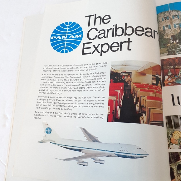 Vintage 1972 The Caribbean Book by American Express Pan Am Airlines - Picture 2 of 11